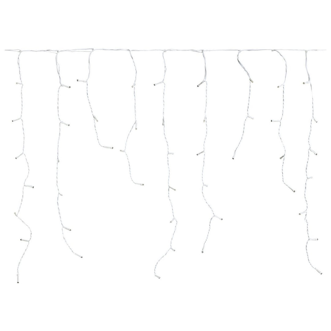 Habitat 160 Warm White LED Christmas Icicle Lights - 8.1m