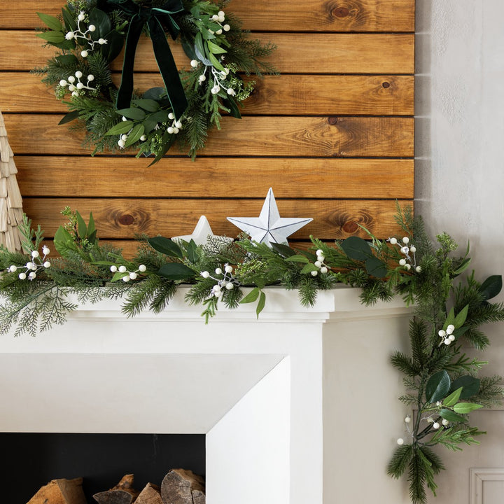 Habitat White Berries Christmas Garland