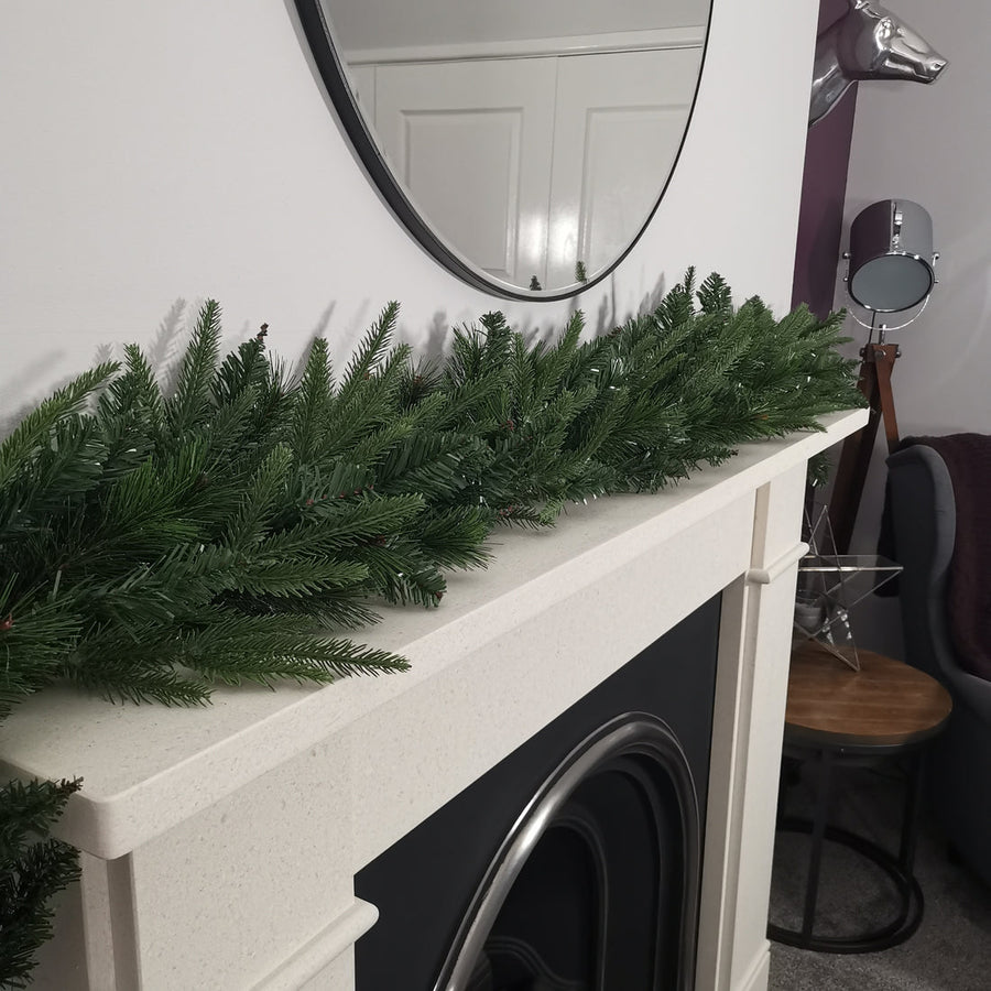 Premier Decorations 1.8M Festive Norfolk Pine Christmas Garland PE/PVC Tips