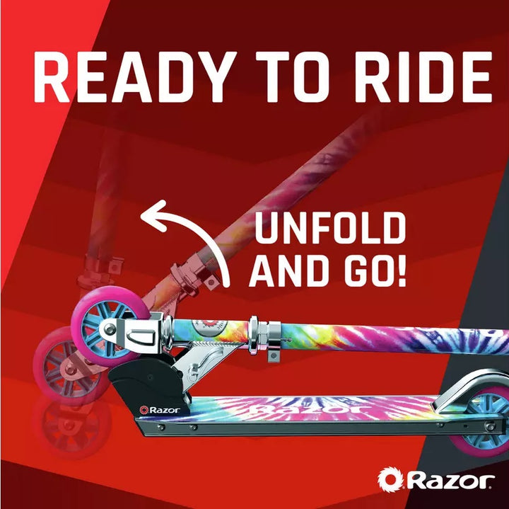 Razor Tie-Dye Foldable 2 Wheel Scooter