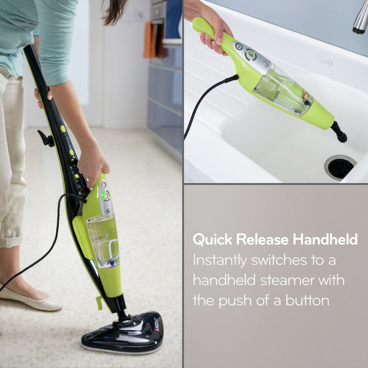 H2O HD Pro 5-in-1 Steam Mop and Handheld Steam Cleaner