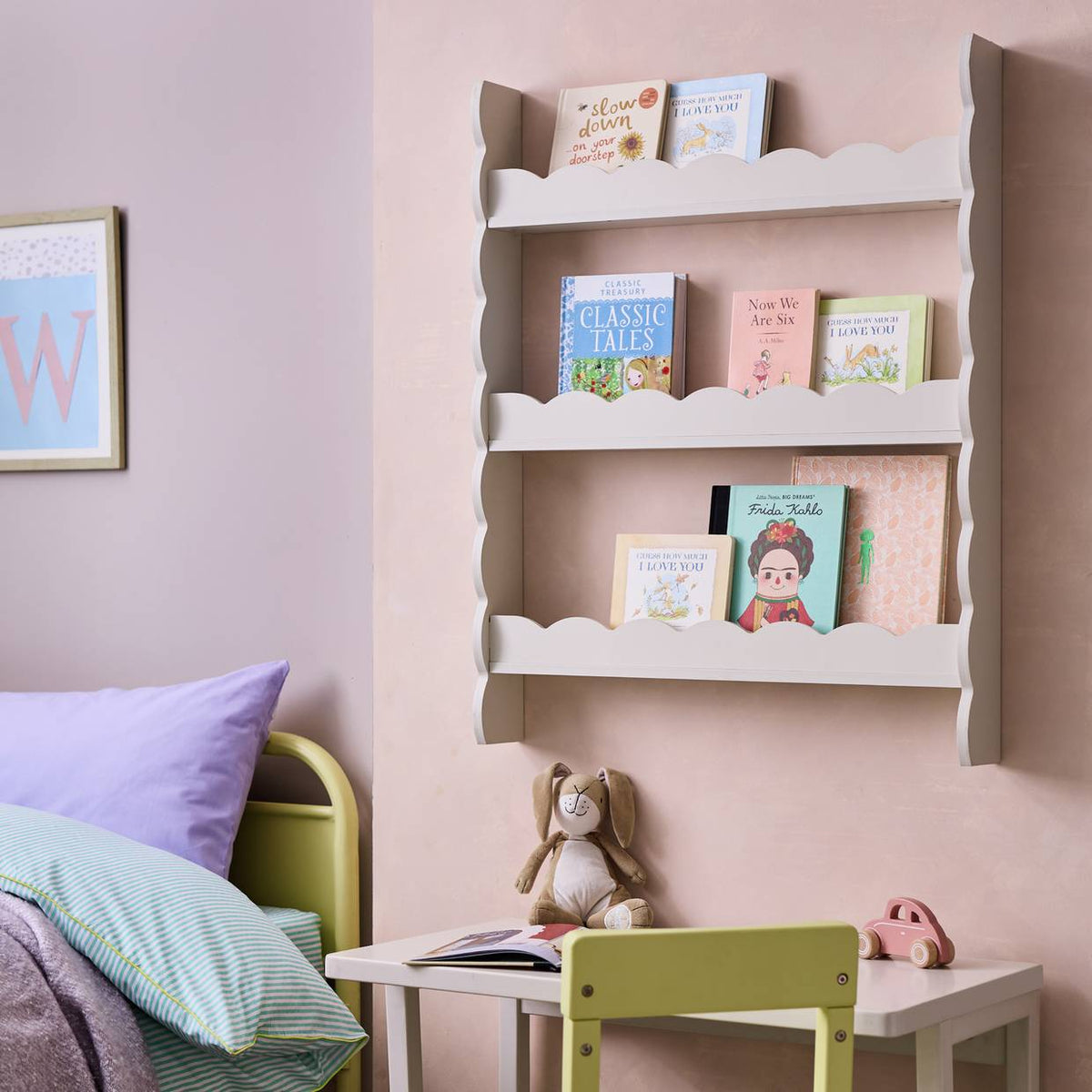 Habitat Kids Flo Wavy Wall Mounted Storage - Grey