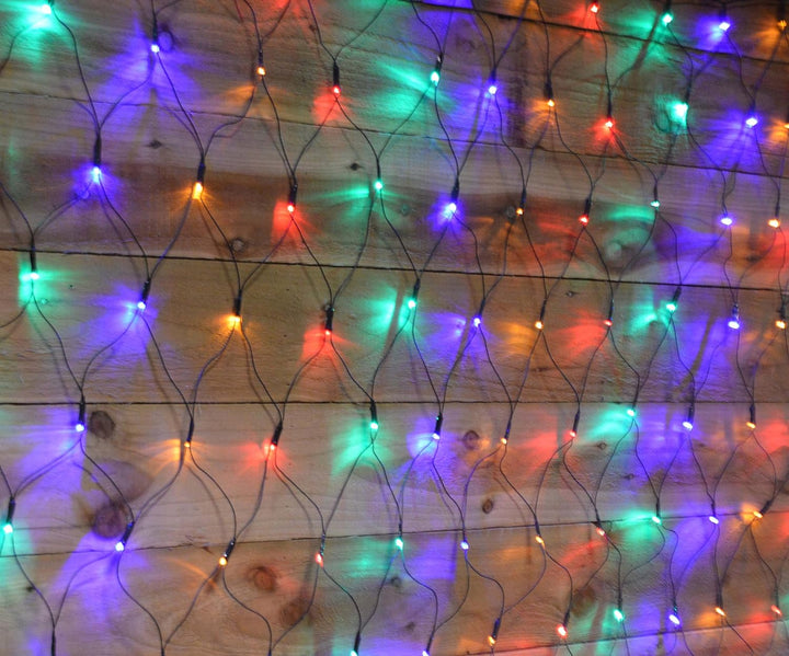 Premier Decorations 3.5m x 1.2m 360 LED Net Christmas Lights - Multicoloured