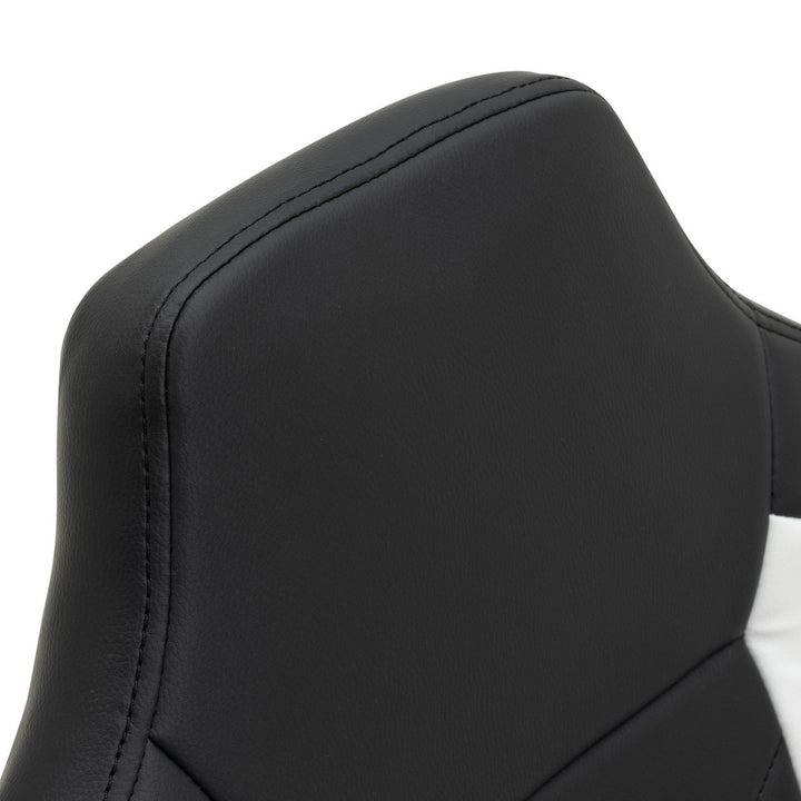 Home Faux Leather Office Gaming Chair - Black