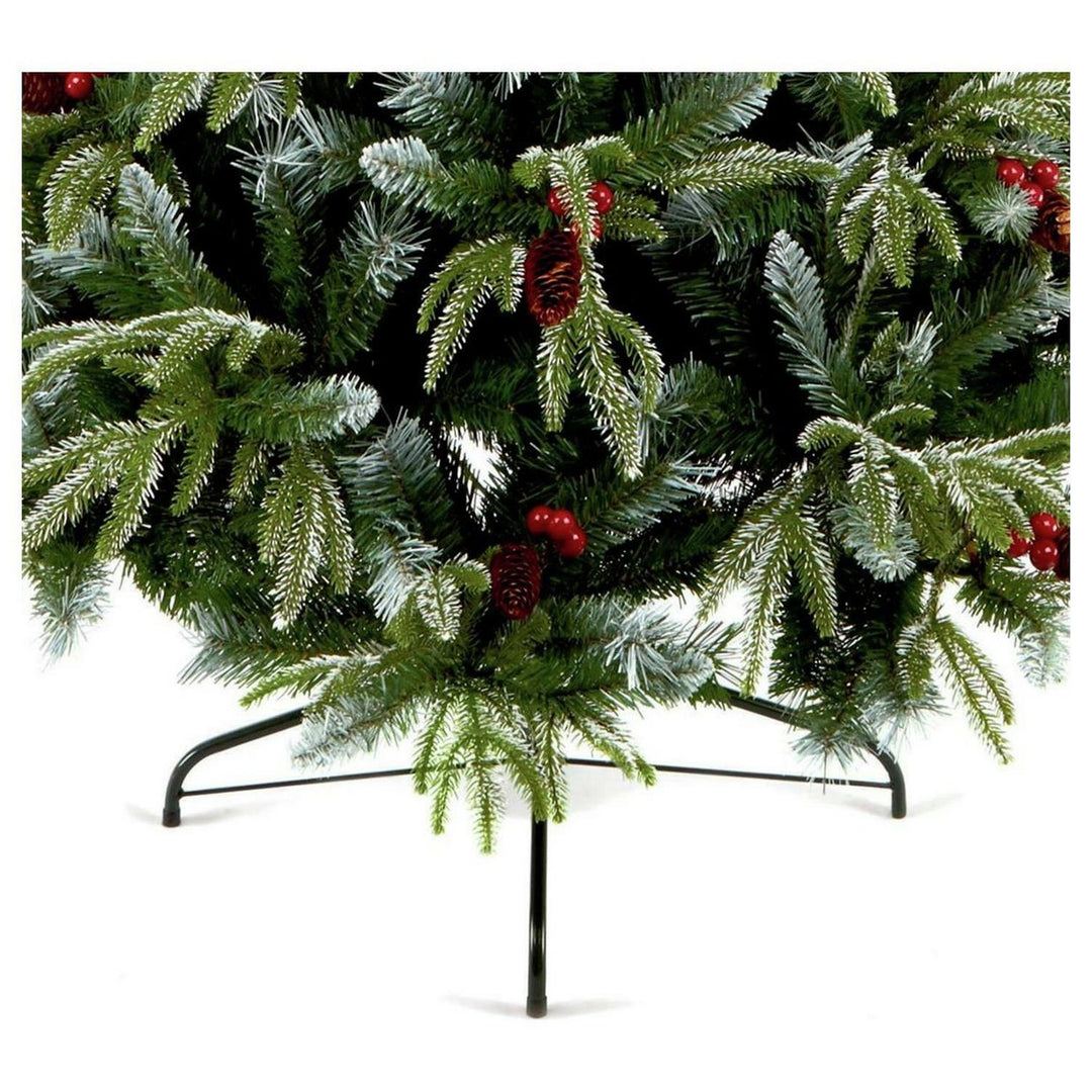 Premier Decorations 7ft New Jersey Spruce Berry &amp; Cone Christmas Tree - Green