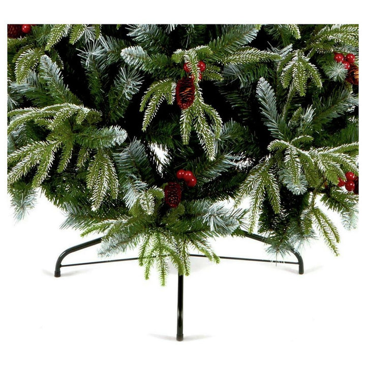 Premier Decorations 7ft New Jersey Spruce Berry &amp; Cone Christmas Tree - Green