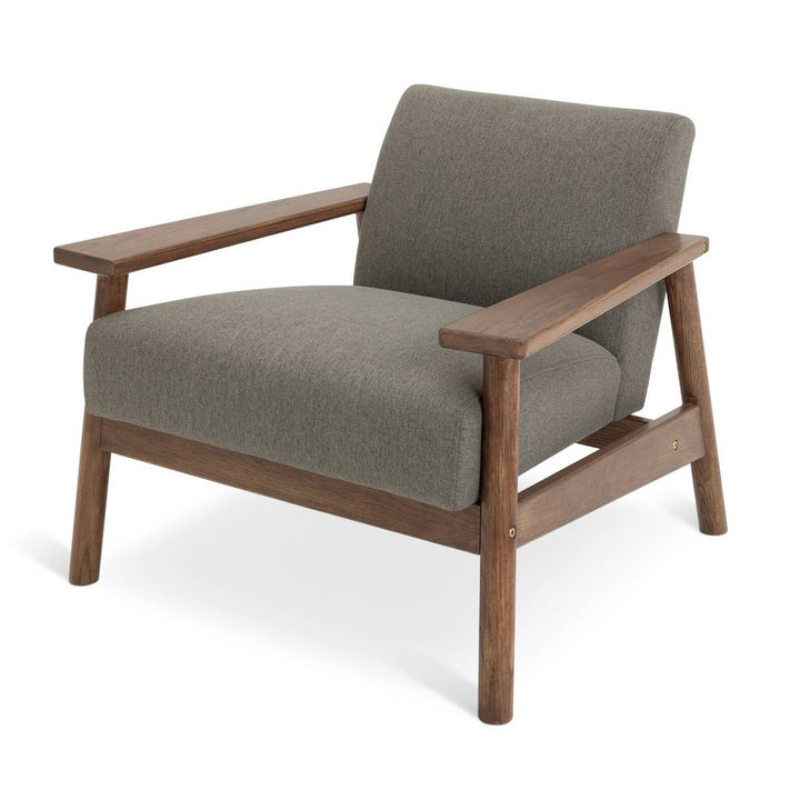 Habitat Dore Fabric Wingback Armchair - Grey