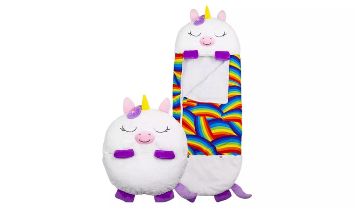 Happy Nappers 280 GSM White Unicorn Large Sleeping Bag