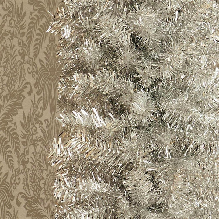 Premier Decorations 6ft Pencil Slim Pine Christmas Tree - Silver