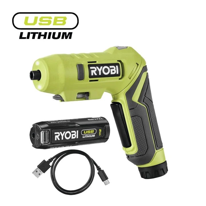 Ryobi RSDP4-120G-04 V Cordless Pivoting Screwdriver (1x 4V 2.0Ah)