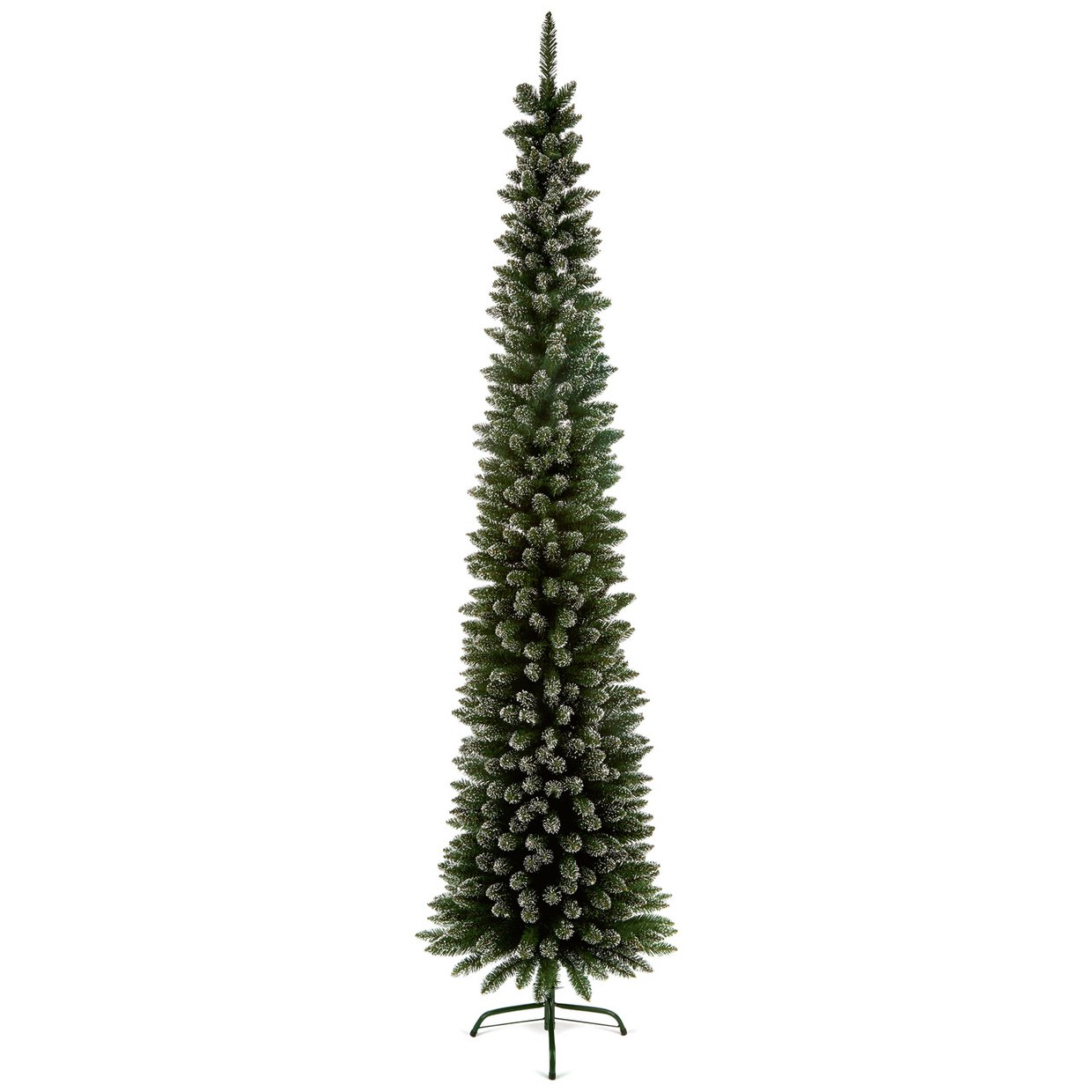 Premier Decorations 6ft Rocky Mountain Snow Flocked Slim Christmas Tree