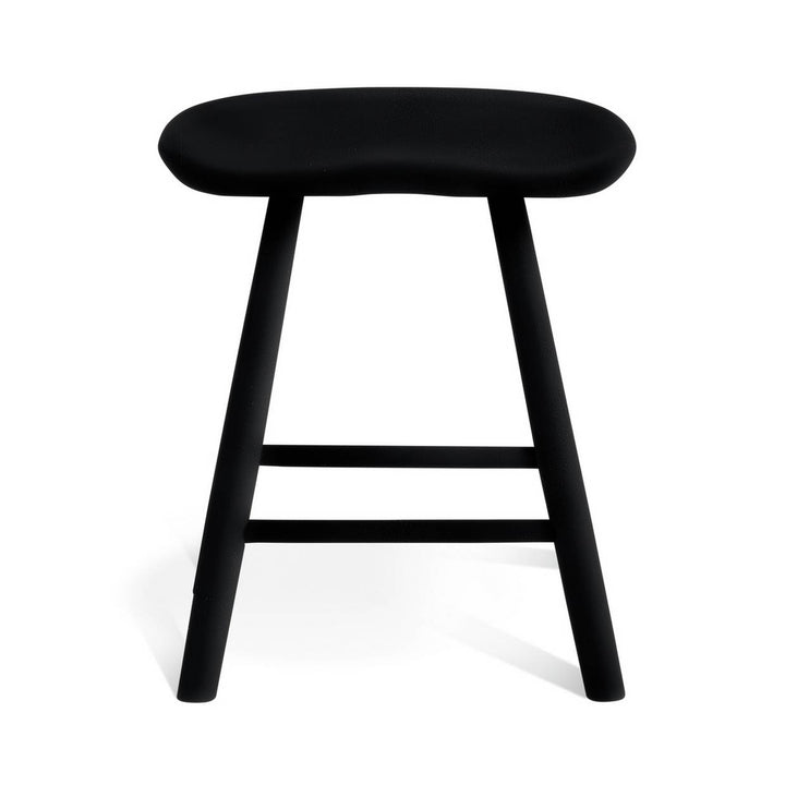 Habitat Barnwell Oak Short Stool - Black