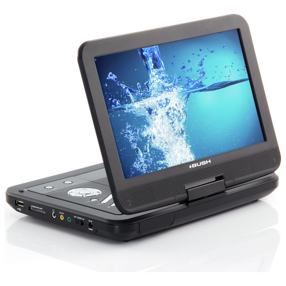 Bush 10 Inch Black Portable DVD Player