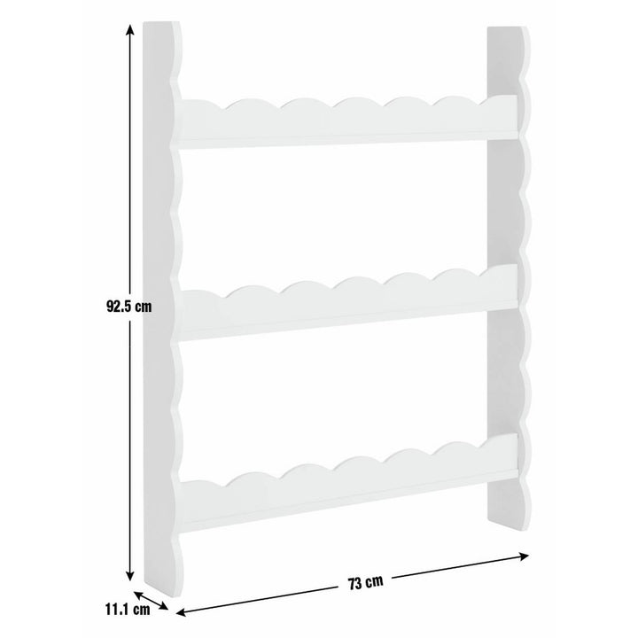 Habitat Kids Flo Wavy Wall Mounted Storage - Grey