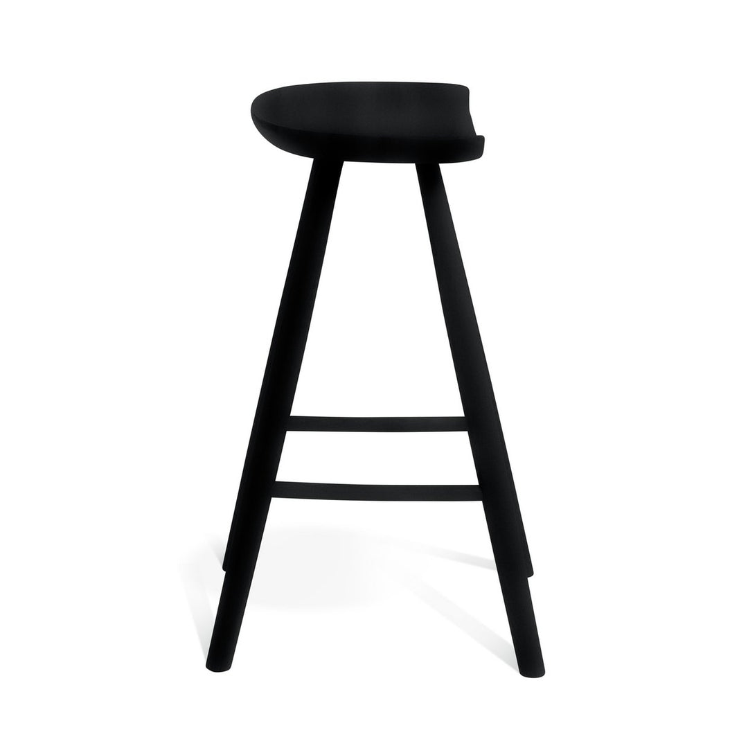 Habitat Barnwell Oak Tall Stool - Black
