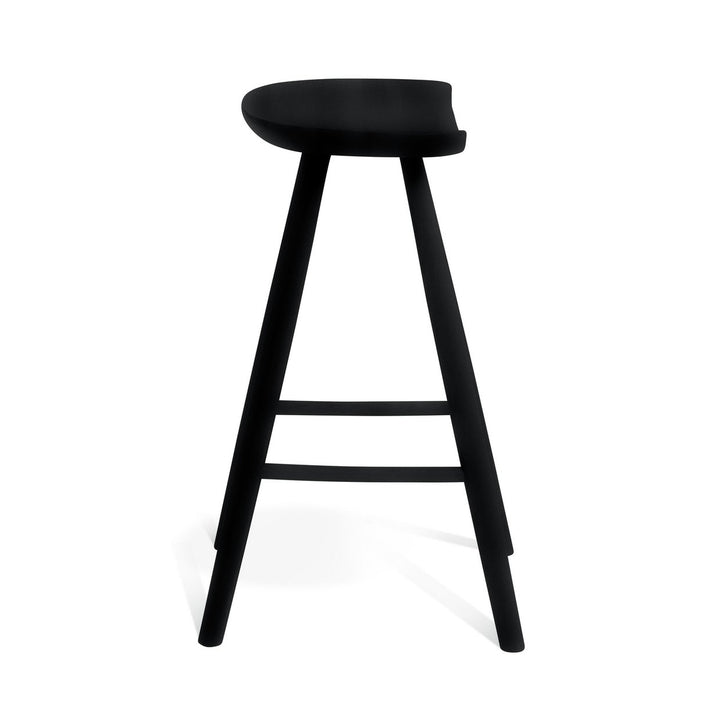 Habitat Barnwell Oak Tall Stool - Black