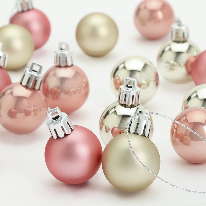 Habitat Pack of 49 Mini Christmas Baubles - Multicoloured