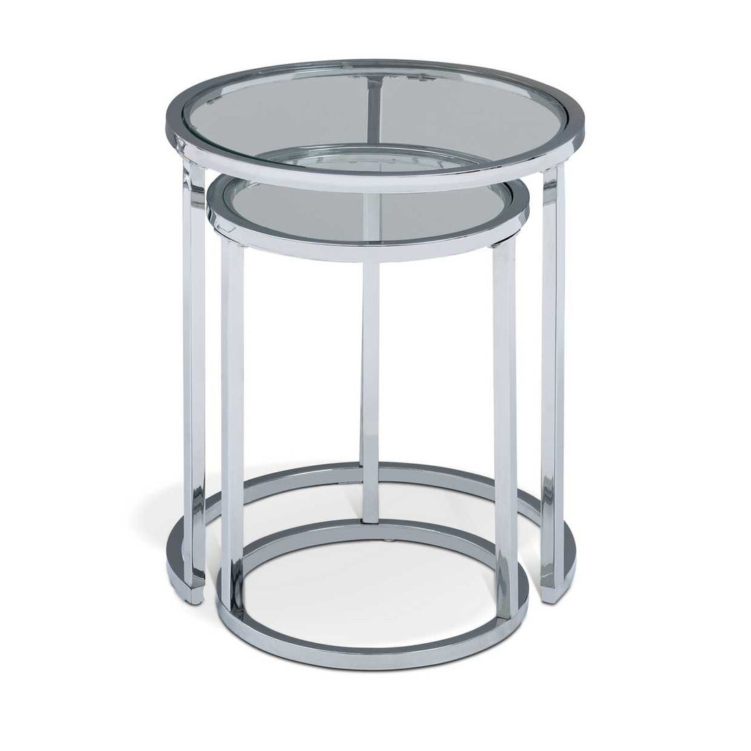 Home Boutique Nest of 2 Tables - Silver