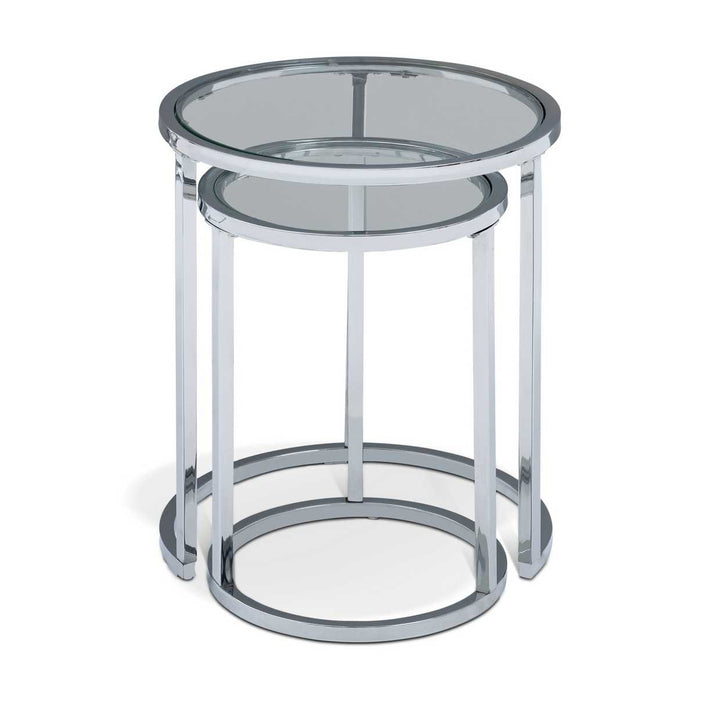 Home Boutique Nest of 2 Tables - Silver