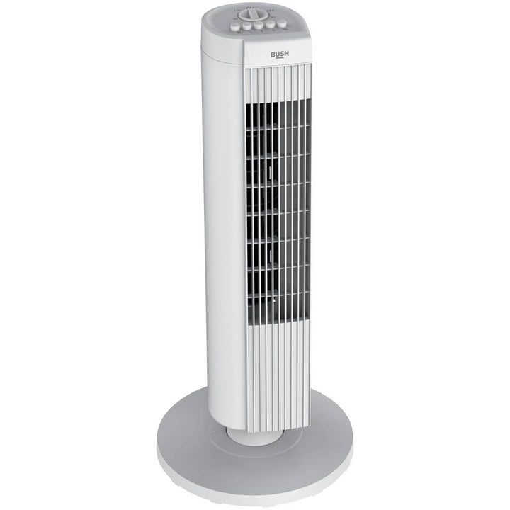 Bush White Oscillating Tower Fan - 28 Inch - 3 Speed