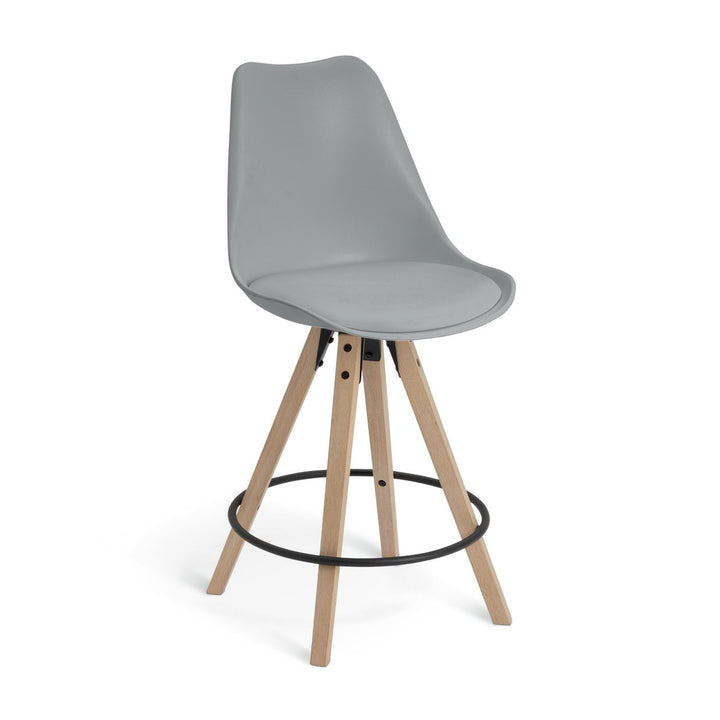 Habitat Jerry Pair of Counter Bar Stools - Grey