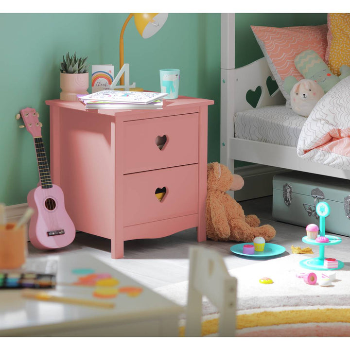 Home Kids Mia Bedside Table - Pink
