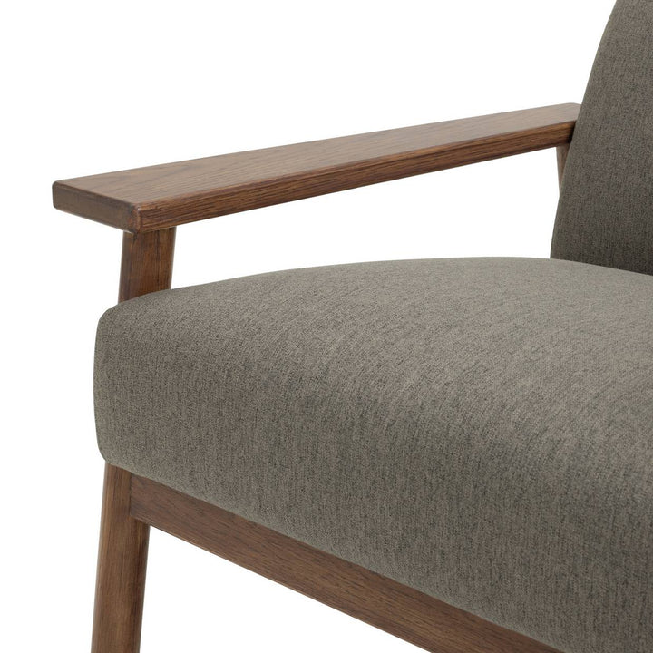 Habitat Dore Fabric Wingback Armchair - Grey