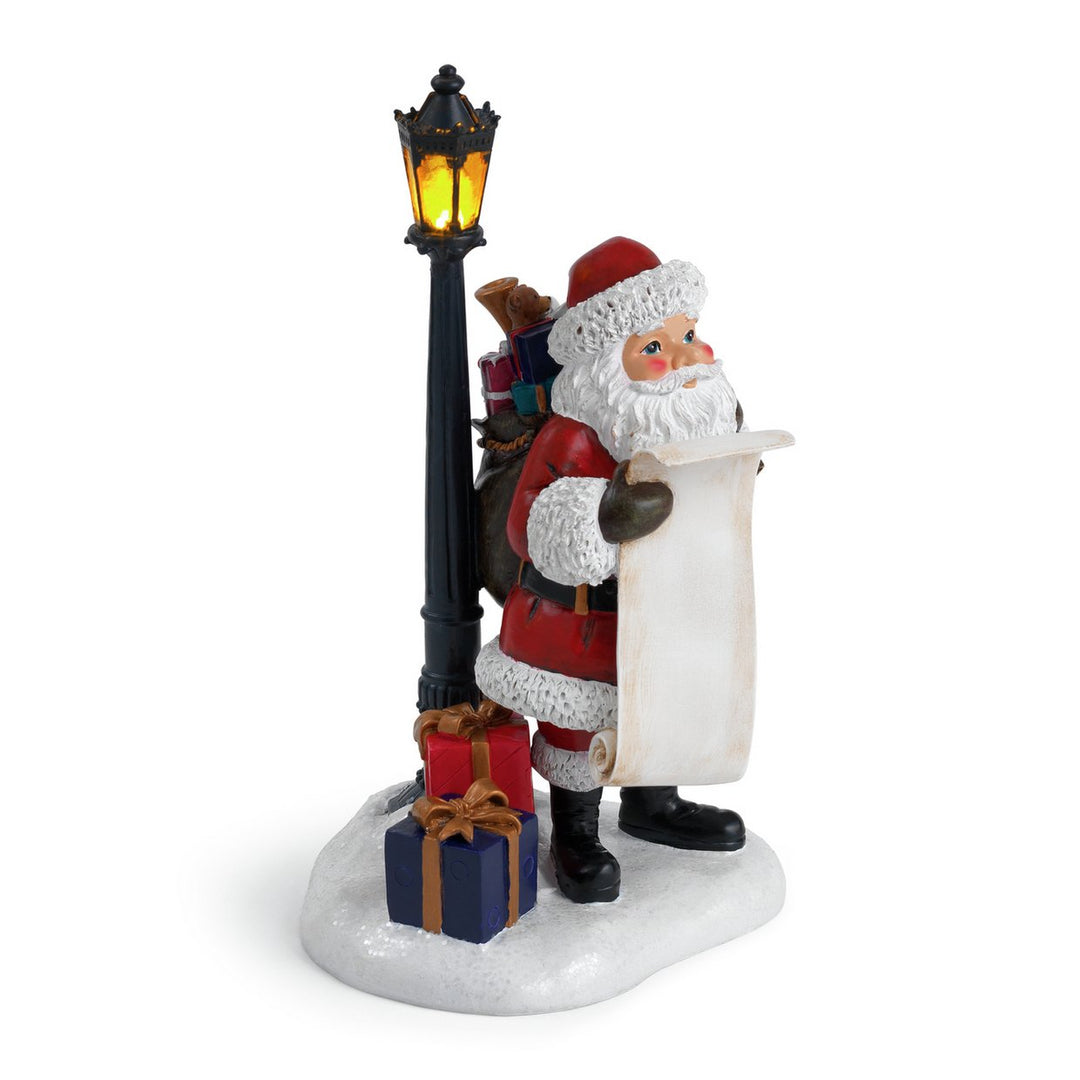 Home Santa With Light Up Lantern Christmas Decoration