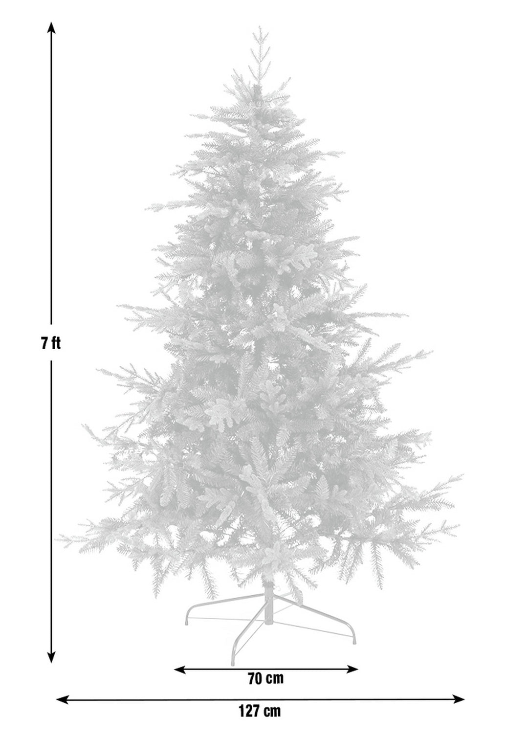 Habitat 7ft Mixed Tip Natural Look Christmas Tree - Green
