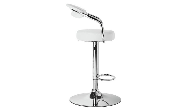 Home Executive Gas Lift Bar Stool - White