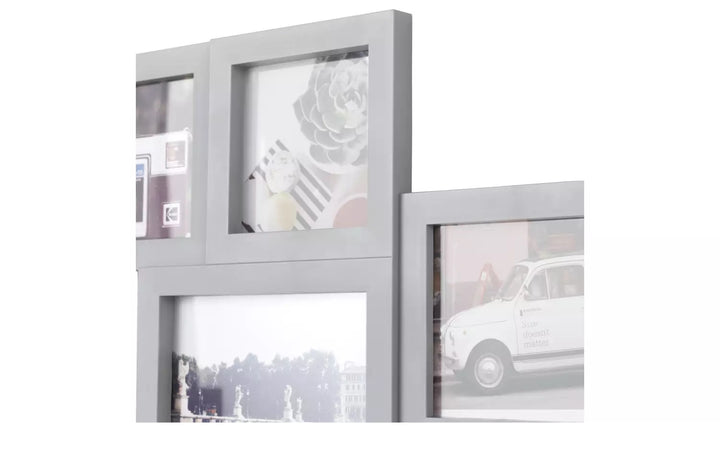 Home 12 Aperture Photo Frame - Grey - 55x52cm