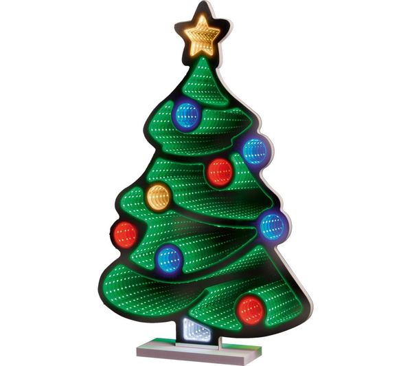 Premier Decorations 60cm Christmas Tree Infinity LED Christmas Light Figure