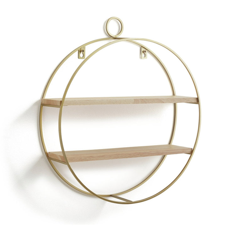 Home Round Shelving Unit - Gold