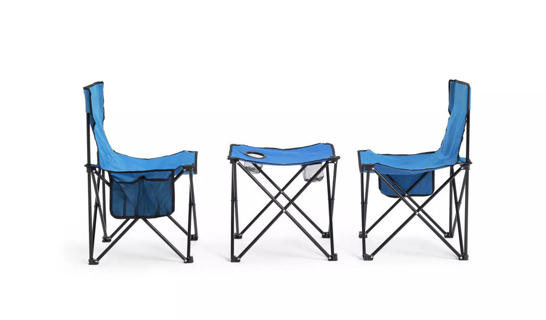 Pro Action Polyester Folding Camping Table and Chair