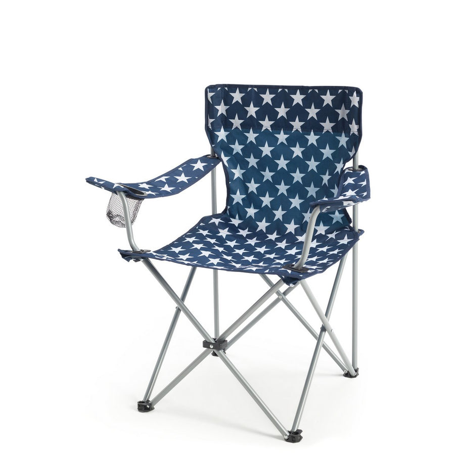 Pro Action Star Print Polyester Adults Folding Camping Chair