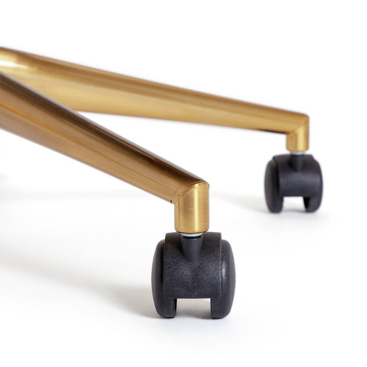 Habitat Clarice Velvet Office Chair - Black