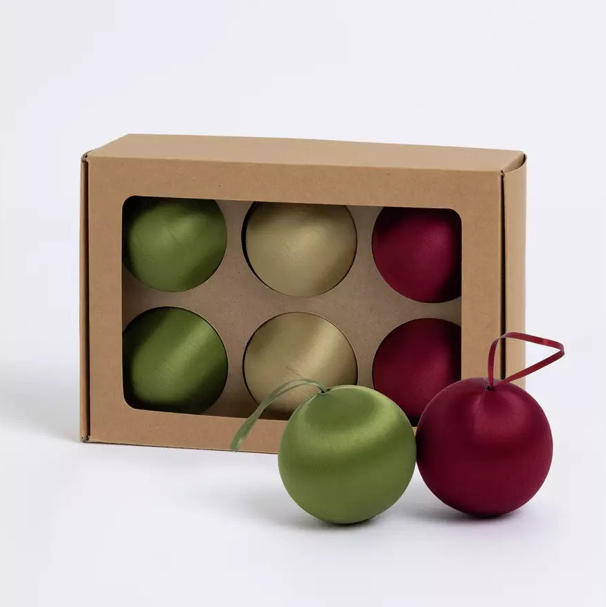 Habitat Pack Of 6 Shatterproof Christmas Baubles - Jewel Tones