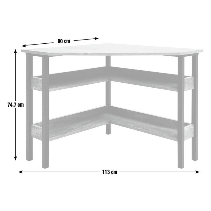Habitat Nomad Corner Office Desk - Oak