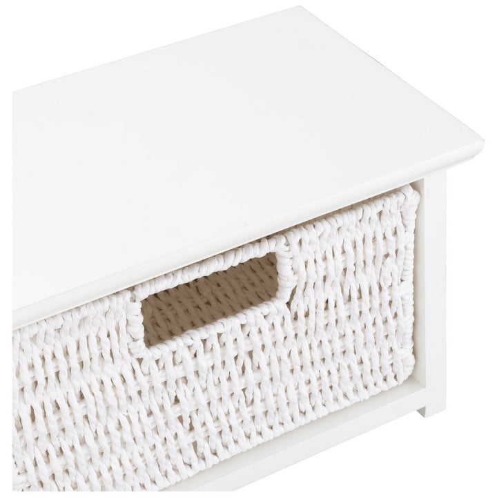 Habitat 2 Drawer Shelf with Hooks - White