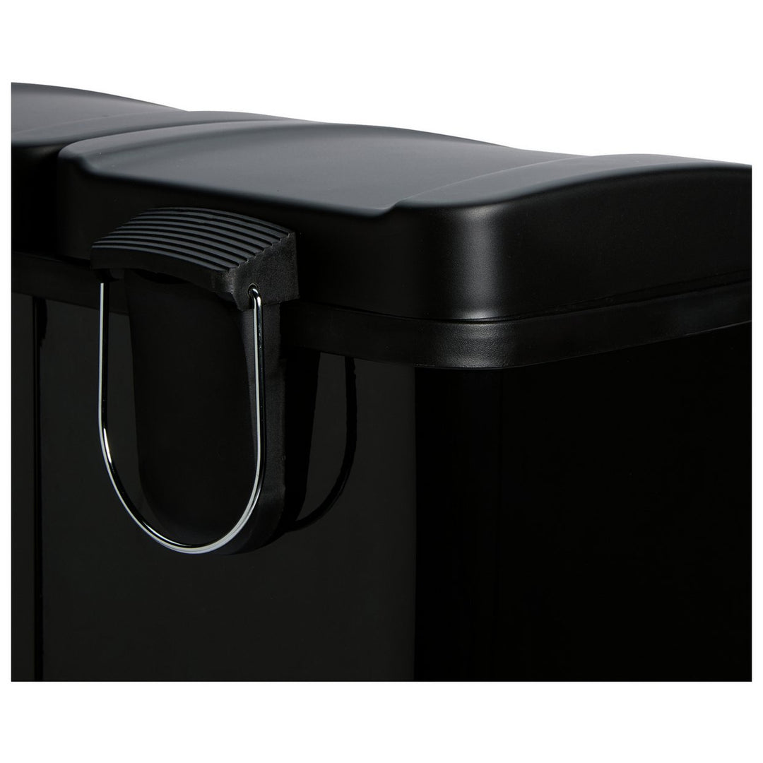 Habitat 60 Litre Twin Compartment Pedal Bin - Black