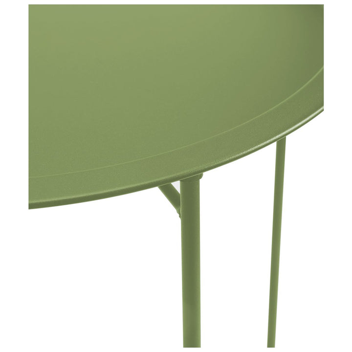 Habitat Pula Folding Metal Garden Side Table - Green