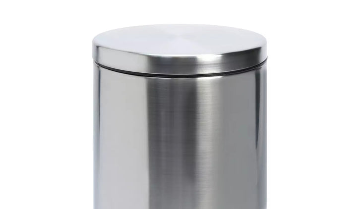 Habitat 12 Litre Round Pedal Bin - Silver