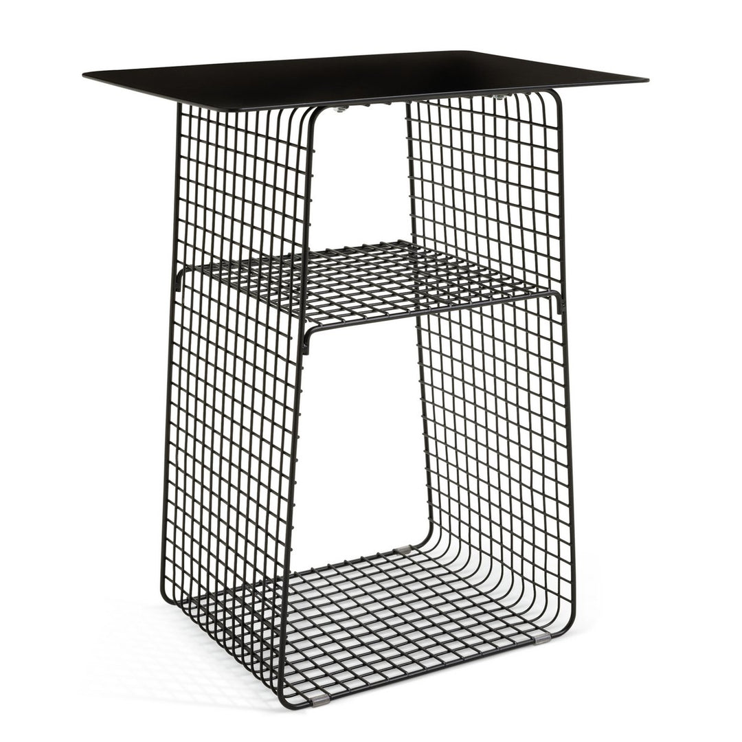 Habitat Cal Metal Bedside Table - Black