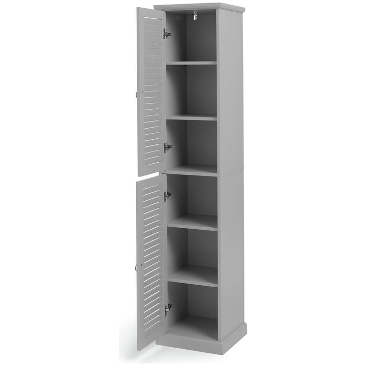 Home Le Marais Louvered Tallboy - Grey