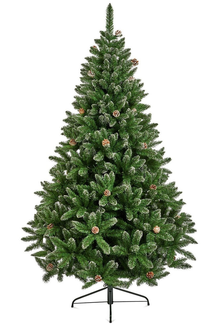 Premier Decorations 5ft Rocky Mountain Pine Tree With Snow Tipped Pine Cones