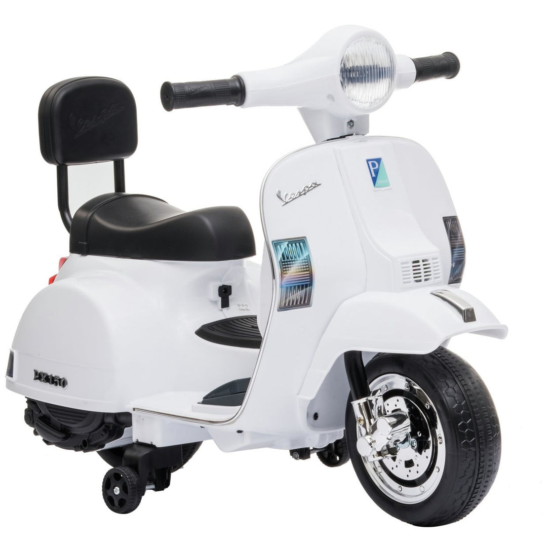 Vespa Licensed Kids Ride On Motorcycle 6V - White