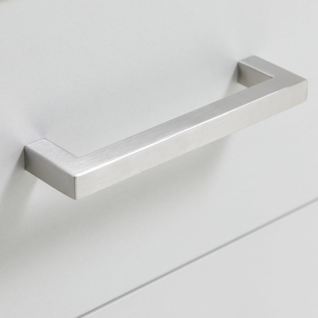 Home Oslo 3 Drawer Bedside Table - White