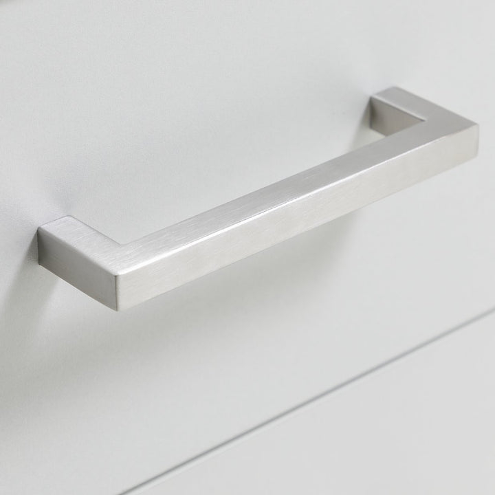 Home Oslo 3 Drawer Bedside Table - White