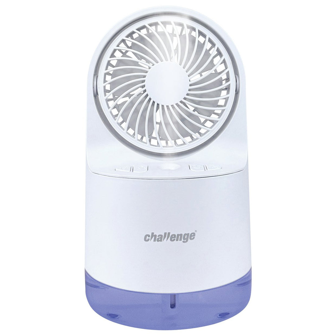 Challenge White Desk Misting Fan - 4 Inch