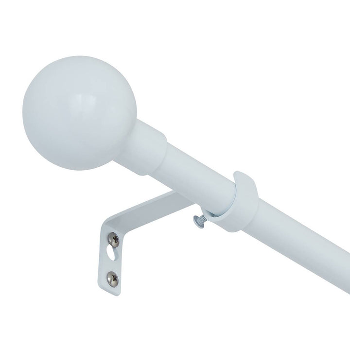 Home Essentials White Extendable Curtain Pole - 70cm - 120cm
